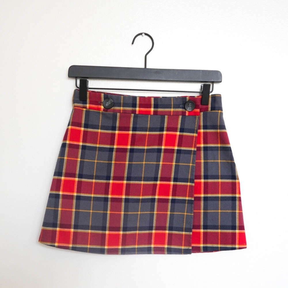 Forever 21 Red Plaid Mini Skirt